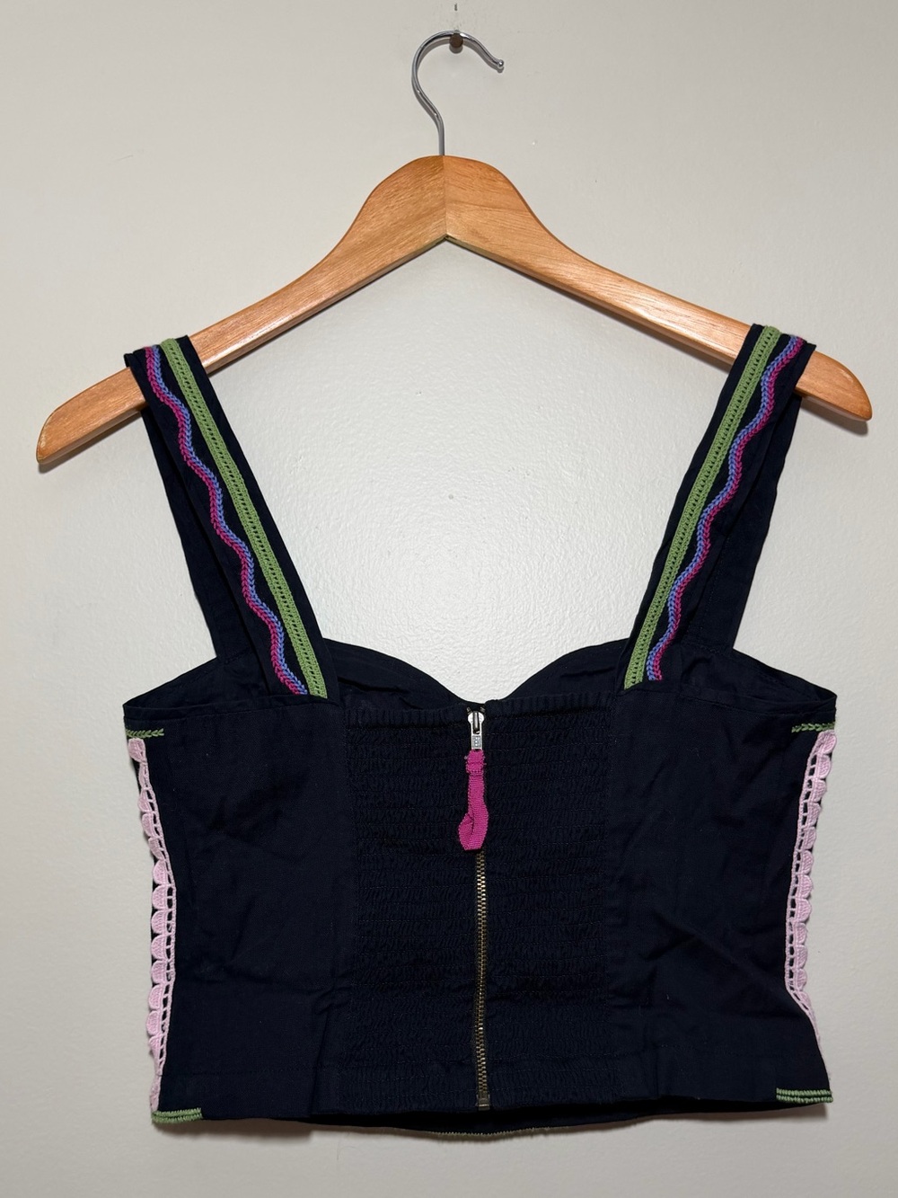Anthropologie Embroidered Crop Tank - Picture 5 of 9